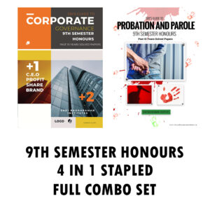 O68 - SHCOM9 – HONOURS 9TH SEMESTER COMBO SET – SMALL SIZE 4 IN 1 HARD COPY