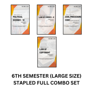 LCOMB6 – 6TH SEMESTER (GENERAL) – LARGE SIZE STAPLED FULL COMBO SET