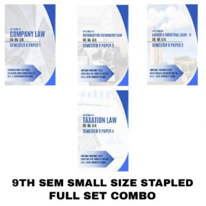 O62 - SCOMB9 – 9TH SEMESTER COMBO SET – SMALL SIZE 4 IN 1 HARD COPY