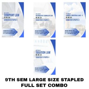 O28 - LCOMB9 – 9TH SEMESTER COMBO SET – LARGE SIZE HARD COPY