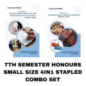 O65 - SHCOM7 – HONOURS 7TH SEMESTER COMBO SET – SMALL SIZE 4 IN 1 HARD COPY